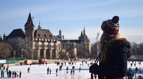 Budapest’s City Park Outdoor Ice Rink